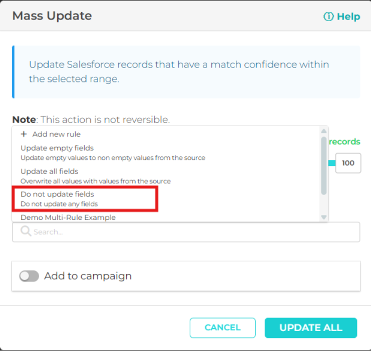 mass update
